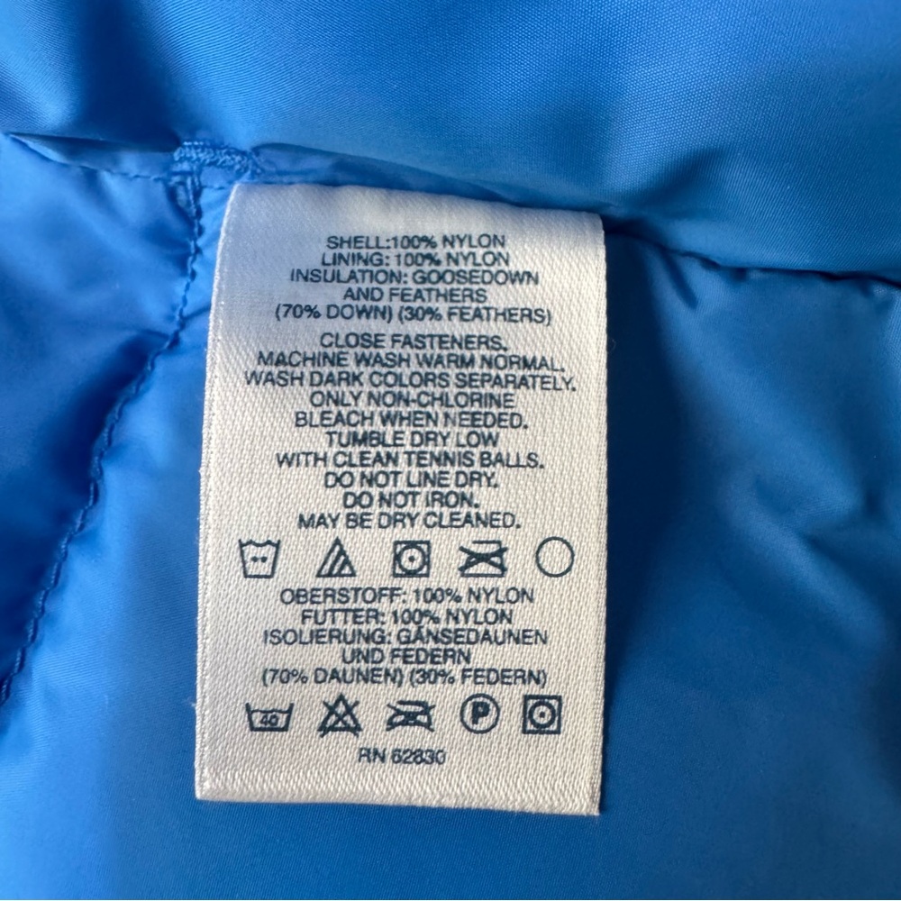 Lands' End Women's Blue Quilted GooseDown Puffer Vest Size S - Picture 8 of 12